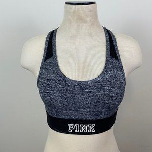 VS PINK heather sports bra racer back
